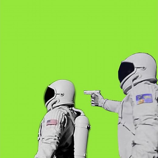 Always Has Been Greenscreen Space Meme [1080p]