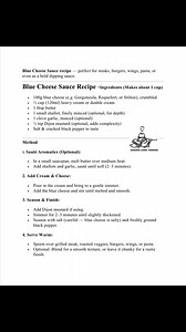 Blue Cheese Sauce recipe — perfect for steaks, burgers, wings, pasta, or even as a bold dipping sauce. | Chef Sanjaya