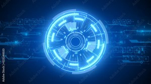 sci-fi futuristic background tech animation