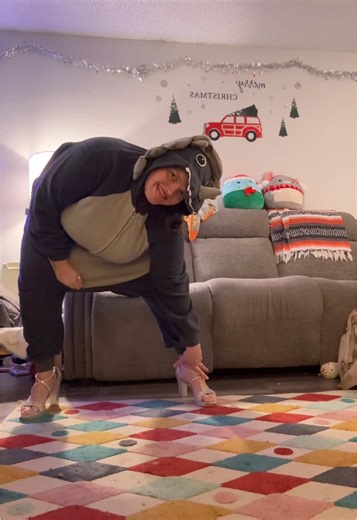 Dinosaur Onesie Dance: A Heels Challenge