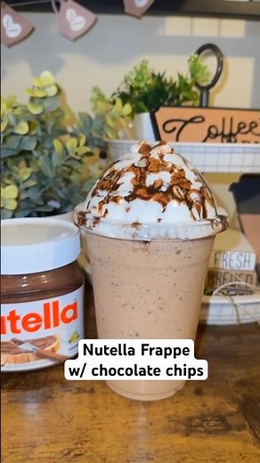 How to make the best Nutella Frappe at home? #coffee #shorts #subscribe