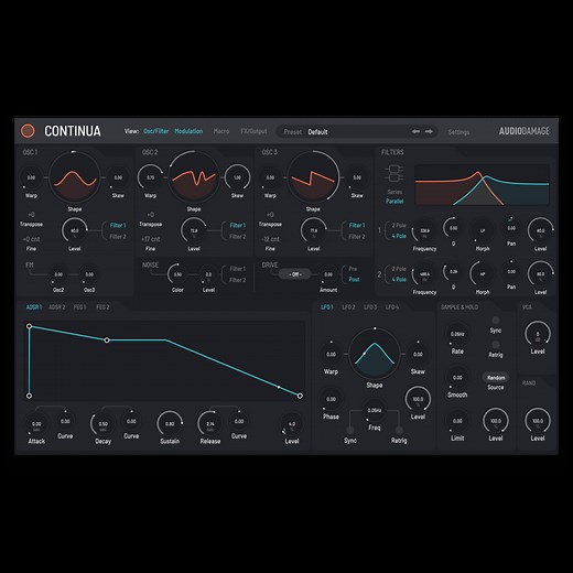 Continua — Morphing Virtual Analog Synth | Mac, Win, iPad