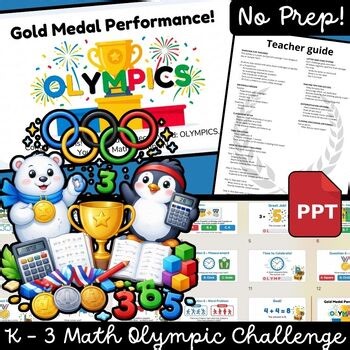 Winter Olympics 2026 Math Escape Room | 8 Challenges Olympic Math Activities K–3