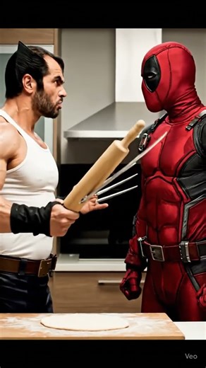 Deadpool'un karnı acıkmış🍳🦸‍♂️ #Deadpool #Wolverine