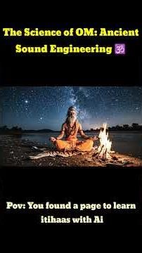 The Science of OM: Ancient Sound Engineering 🕉️