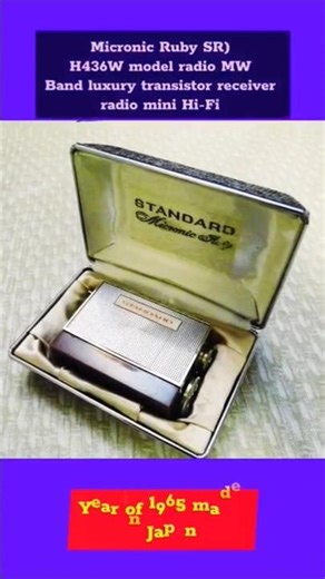 #antique radio Micronic Ruby SR-H436 model MW micro transistor#shortsviral #vintage #match viral