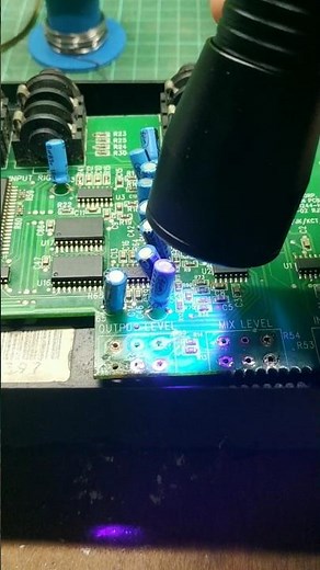 How to repair pcb tracks using jumper wires and ultraviolet glue #repair #service #tips