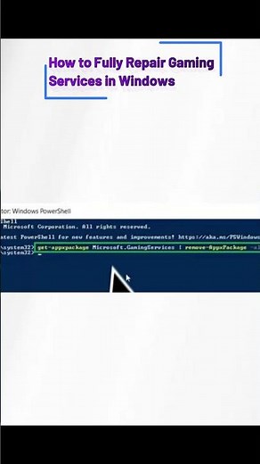 How to Fully Repair Gaming Services in Windows