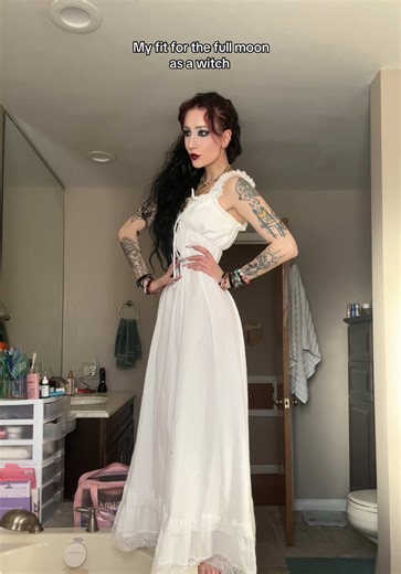 My full moon fit 💕#witch #witchtok #witchcraft #fullmoon #spell | witchtok