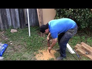 Easiest way to set a fence post (power washer and shop vac)