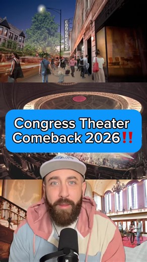 A Chicago classic is coming back. The historic Congress Theater in Logan Square is expected to reopen as a major live music venue by 2026. Article via public redevelopment updates / local reporting. Hot tips around Chicagoland? Thinking about buying, building, or selling? 👉 DM me 📲 Text Marty 224-355-9903 Save this if you remember concerts here. #logansquare #chicagomusic #historicchicago #neighborhoodrevival #chicagosuburbs