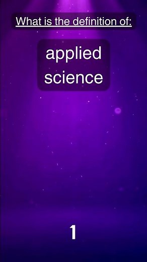 Define | applied science