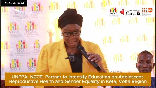 The National Commission for Civic Education (NCCE) in partnership with UNFPA Ghana has officially launched a public education campaign on Adolescent Health, Gender Equality, and Gender-Based Violence in the Keta Municipality of the Volta. This important initiative seeks to empower young people and communities with the knowledge, values, and skills needed to promote healthier lifestyles, uphold gender equality, and create safer environments for everyone. Together, we can build informed, responsib