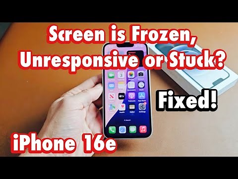 iPhone 16e: Screen is Frozen, Unresponsive or Stuck on App? Fixed!