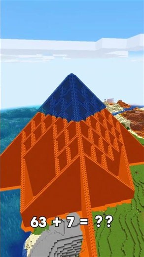 Minecraft Cobblestones Tower😍 Wait For It..#minecraft #shorts