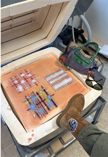 Shadow Plaid Glass Dinnerware