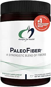 Designs for Health Fiber Prebiotic Complete - 12 Digestive Fiber Blend Powder Supplement w/Psyllium Husk, Flax + Apple Pectin - Prebiotic Gut Support, Unflavored + Unsweetened (30 Servings / 300g)