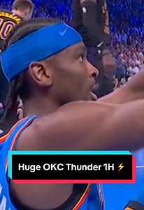 The @OKC Thunder scored 82 points in the first half, their highest‑scoring half of the season, while shooting 60% from the field ⚡️ #NBA #basketball #OKCThunder