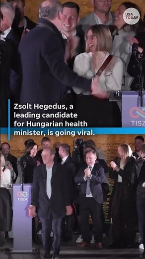 Zsolt Hegedus' dance moves goes viral, watch the moment from Hungary’s election night