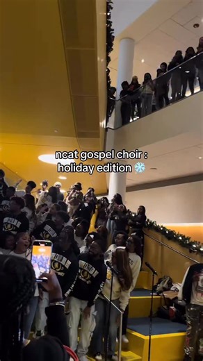 🔥 Sounds from the NC A&T Gospel Choir on campus during a recent holiday themed performance !! (🎥 @cionna.marie ) . . . . #hbcu #historicallyblacksince #blackexcellence #ncat #hbcuchoir | Historically Black Since