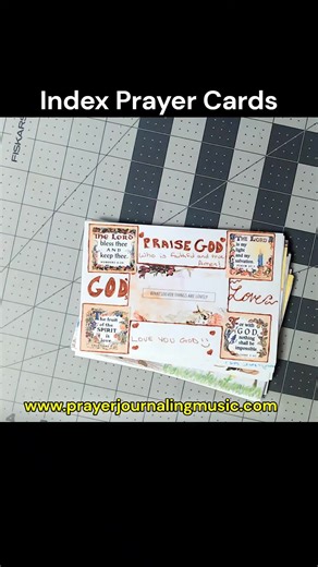Prayer Cards made from Index Cards #prayer #prayers #biblejournaling