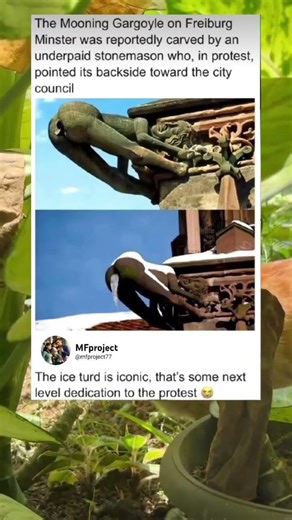 The gargoyle carved as an act of protest