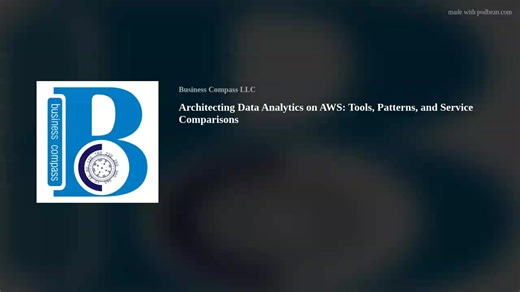 Architecting Data Analytics on AWS: Tools, Patterns, and Service Comparisons https://knowledge.businesscompassllc.com/architecting-data-analytics-on-aws-tools-patterns-and-service-comparisons/ Building effective data analytics on AWS can feel overwhelming with dozens of services to choose from and countless ways to combine them. This podcast is designed for data engineers, solution architects, and analytics teams who need practical guidance on selecting the right AWS analytics tools and designin