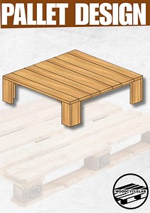 DIY Pallet Coffee Table PDF - Etsy