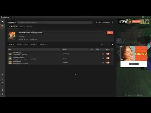 how to make your own world with mods on curse forge