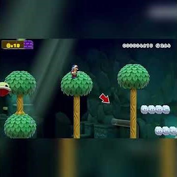 Treetop Caves by ◆SORCERER #shorts 🍄Super Mario Maker 2 | Switch 2 | No Commentary #dzo