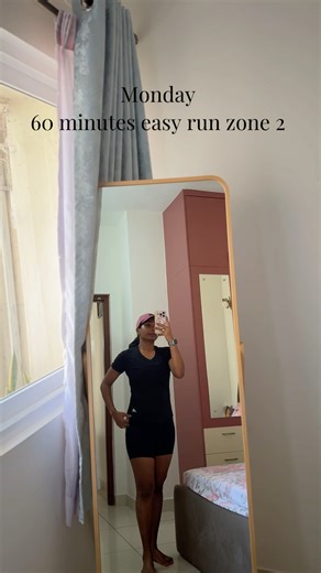 Day 1 - Monday start with 60 minutes easy run #momfit #hybridathlete