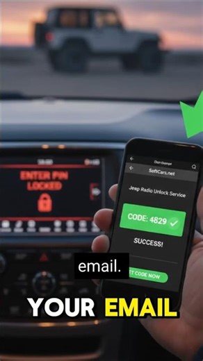 Jeep Radio ENTER PIN LOCKED Fix 🔓 Unlock in Seconds!#Shorts