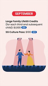Here’s a lookahead from Sep to Dec on the benefits that you and your households may receive! Follow us for more. | Ministry of Finance (Singapore)