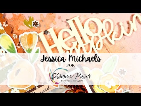 How to: Scrapbooking with Mixed Media Shimmerz Paints Tutorial