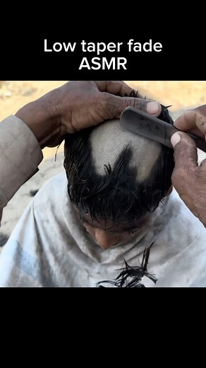 ASMR | Sleep | Relax on Instagram: "100 year old barber gives low taper fade. • Credit: Shams ASMR • On YouTube #asmr #asmrcommunity #asmrsounds #asmrrelax #asmrtriggers #asmrsleep #relax #asmrhaircut"