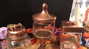 You can repurpose inexpensive glass jars found at Goodwill into beautiful Autumn decor for the season. #autumnvibes #autumn2022 #crafting #GoodwillSWFL | Goodwill Industries of Southwest Florida