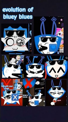 the evolution of bluey blues