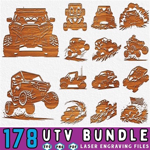 178 UTV Laser Engraving SVG Bundle: Laser Cut Files, CNC Ready (commercial Use) - Etsy