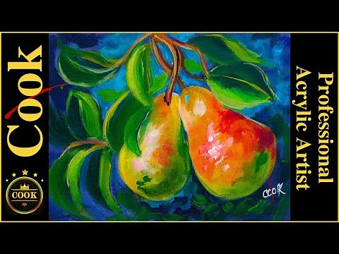 How to Paint Pears Without the Partridge but Keep the Tree in Acrylics with Ginger Cook