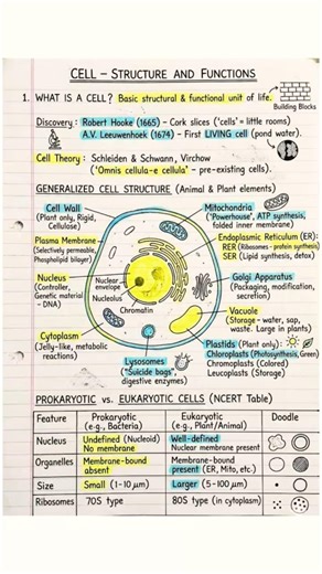 “Cell – Structure and Functions.” #science #shorts #viralshort #ytshorts
