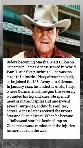 James Arness: The War Wound Behind Marshal Matt Dillon | Gunsmoke