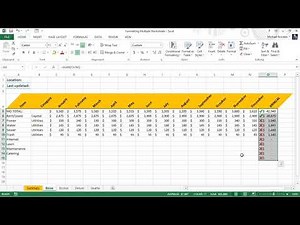 03 04 Applying Conditional Formatting To Multiple Worksheets