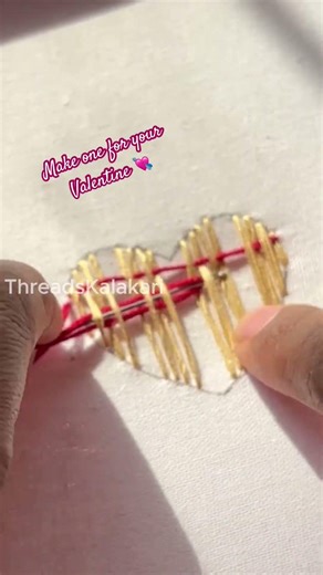 😍 Valentine’s Day gift idea ♥️ Embroidery Designs #shorts #embroidery #cute #handmade #gift #craft