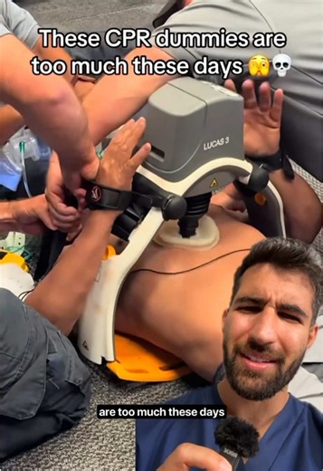 “That’s Not a Dummy” #wait. Sources- PMID 36506494 @LaceyW44 on TT The LUCAS device is a mechanical chest compression system that delivers steady, high-quality CPR to patients in cardiac arrest. It provides consistent, perfectly timed compressions without tiring, making it especially helpful during long transport rides in ambulances or during complex hospital procedures. By taking over the exhausting physical work of compressions, it allows emergency personnel to focus on other critical tasks li