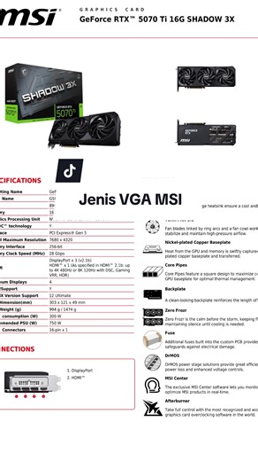 Tonton video ini agar kamu tidak salah pilih jenis VGA MSI yaa 😉 #VGAMSI #VGA #MSI #BlessingComputerBali #PusatITdiBali