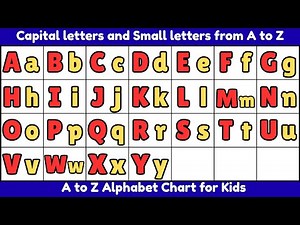 Capital letters and Small letters from A to Z | Learn Capital & Small Letters| ABC Learning for Kids