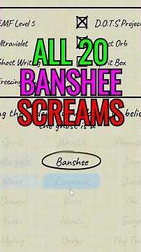 All 20 NEW Banshee Screams in The Chronicle Update in Phasmophobia
