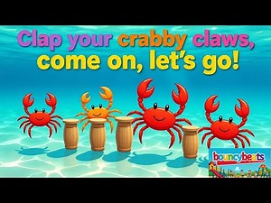🦀🎉 Crabby Claws Conga! | Fun Dance & Sing-Along for Kids 🥁🕺💃