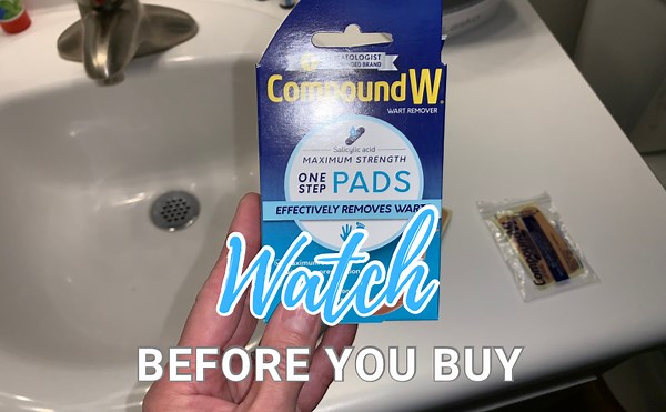 Watch Honest review of Compound W wart remover pads on Amazon Live