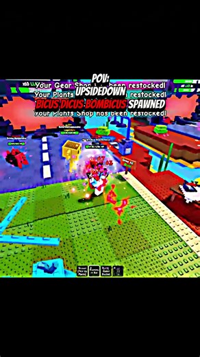 UpsideDown Brri Brri Bicus Dicus Bombicus Spawned #roblox #plantsvsbrainrot #growagarden